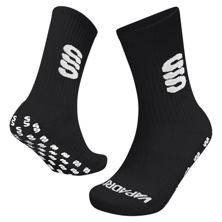 Angus Netball - Quarter Gripper Sock - Black
