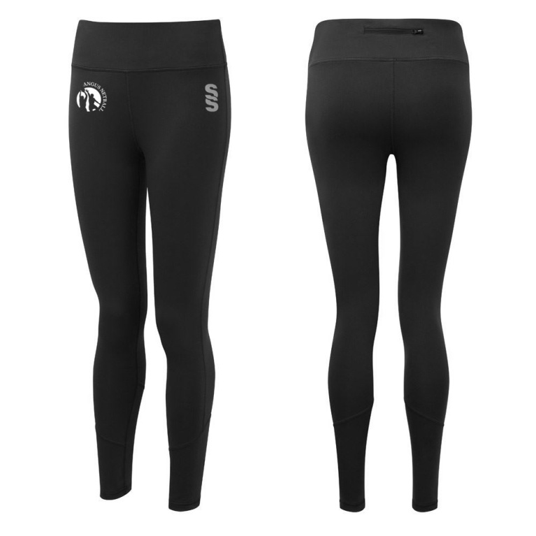 Angus Netball Performance Full Length Leggings : Black